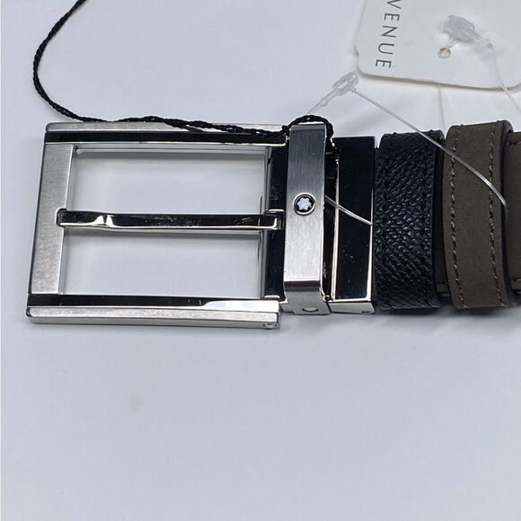 Montblanc Trapeze Adjustable & Reversible Leather Belt - Picture 6 of 9